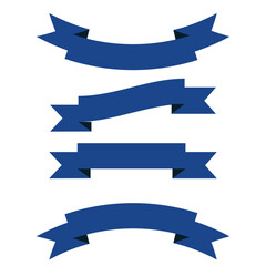 Ribbon banner set. Ribbons collection. Vector