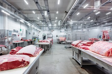 Meat processing facility for beef and pork