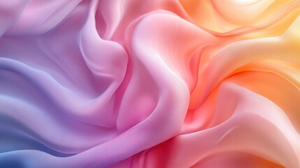 Obraz premium Chromatic Symphony: Abstract Flow of Vibrant Pastel Hues and Fluid Forms