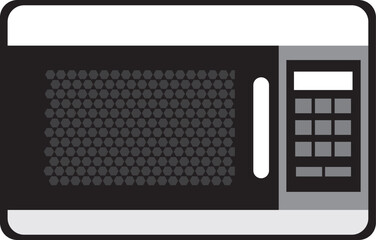 Fototapeta premium Silhouette Electric Micro wave Oven