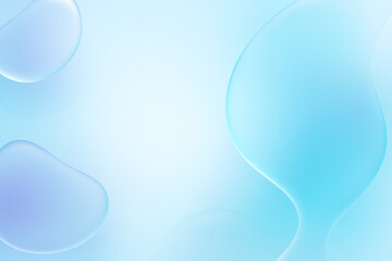 Liquid glass glassmorphism rectangle landscape in elegant style abstract background copy space