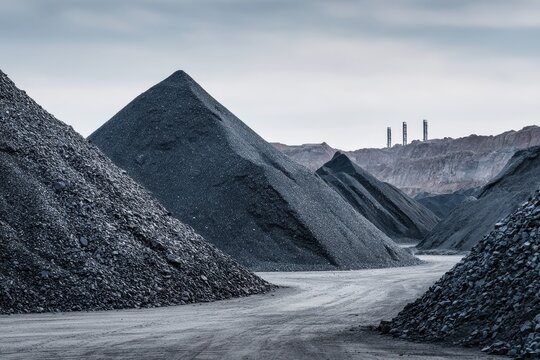 Platinum and palladium extraction and handling with ore rocks being transported and stored