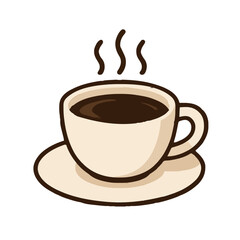 Obraz premium cup of coffee with beans