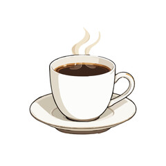 Obraz premium cup of coffee with beans