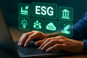 ESG Concept: Sustainable Business and Environmental Responsibility