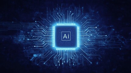 AI Learning and Artificial Intelligence Concept. Business, modern technology, internet and networking concept
