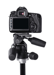 Obraz na płótnie Canvas Modern professional video camera isolated on white