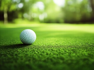 Obraz premium Golf Ball on Putting Green