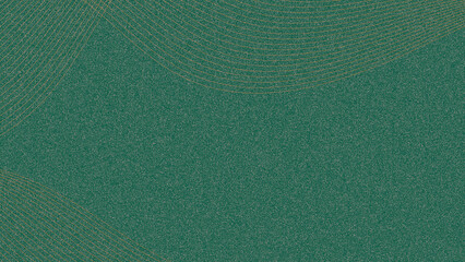 Textured green background with subtle gold curved lines and speckles