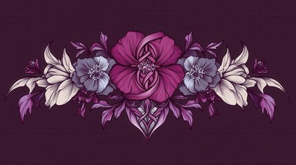 Decorative floral arrangement in muted tones.