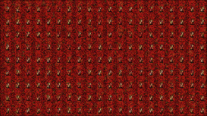 Repeating question mark pattern with vibrant colors on a textured red background