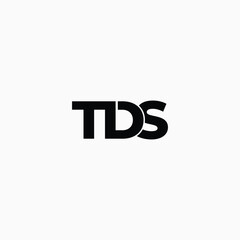 tds letter logo fully editable vector template