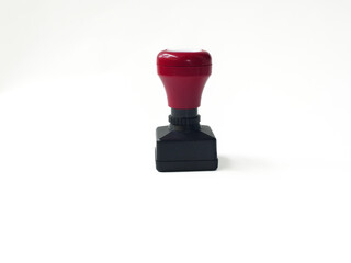 Rubber Stamp on White Background.