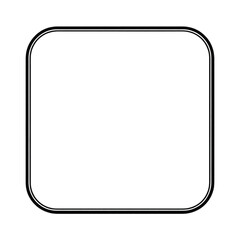 Empty square icon with thin white border
