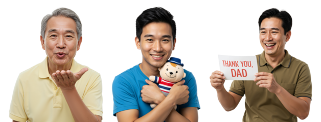 Heartwarming Family Moments: Diverse Male Generations Celebrating Love and Appreciation