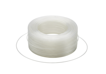 Intricate 3DPrinted Polymer Ring A Study in Textural Detail isolated on transparent background