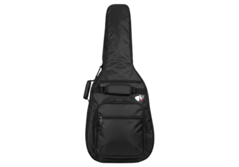 Black Acoustic Guitar Gig Bag isolated on transparent background