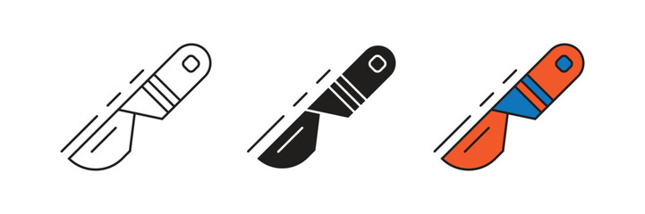 Scalpel is a sharp surgical knife, used for making precise incisions during medical operations and procedures.