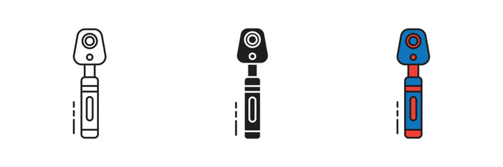 Ophthalmoscope is a medical instrument used to examine the retina and other internal eye structures for diagnosis.