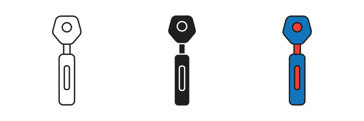 Ophthalmoscope is a medical instrument used to examine the retina and other internal eye structures for diagnosis.