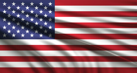 Fototapeta premium flag of america USA 3d-rendering background