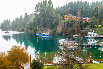 Obraz premium Manzano Bay, Bariloche, Neuquen, Argentina