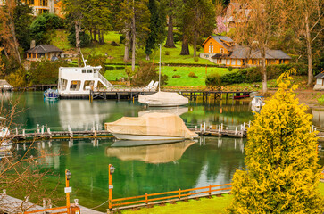 Fototapeta premium Manzano Bay, Bariloche, Neuquen, Argentina