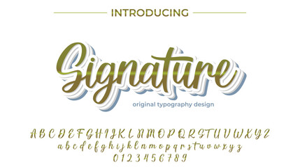 Signature Font – Stylish Script Typeface with Bold Modern Brush Lettering