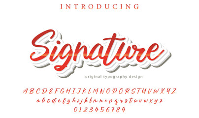 Signature Font – Stylish Script Typeface with Bold Modern Brush Lettering