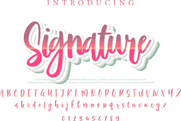 Signature Font – Stylish Script Typeface with Bold Modern Brush Lettering