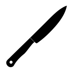 Simple Black Knife Icon