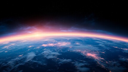 Astronaut Floating in Space Against an Ethereal Cosmic Background