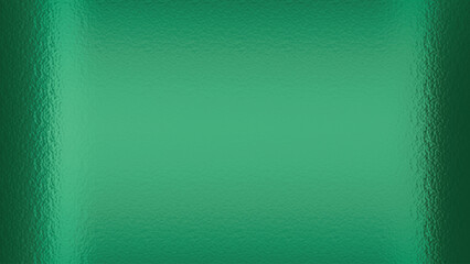 Emerald green foil frame background vector