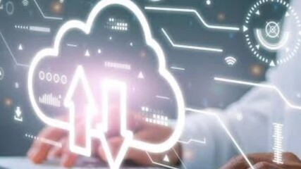 digital number Video,circuit board background video,Blue abstract background video,tech video, glowing light video,celebrate video ,tech video, technology video - Powered by Adobe