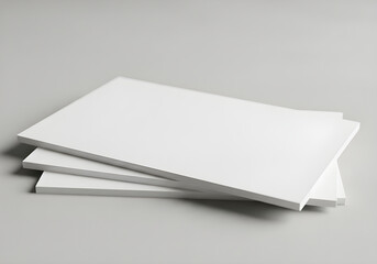 A stack of clean, white foam boards, ready for creative projects or displays.