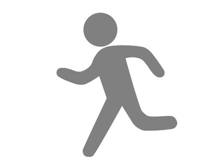走る人物のピクトグラム（シルエット）