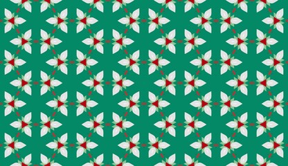 Colorful seamless Christmas pattern featuring festive Christmas tree designs, ideal for wallpaper, fabric, or vintage-style decorations..