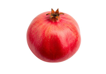 A Single Pomegranate Jeweltoned Perfection isolated on transparent baackground
