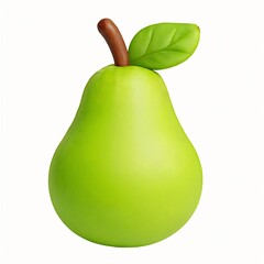 3D Pear Fruit Icon