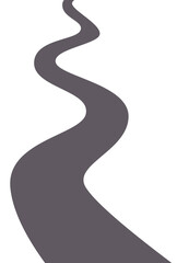 Fototapeta premium Winding path illustration. Road to success concept