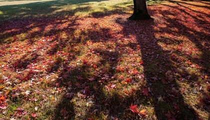 秋の公園、季節のイメージカット