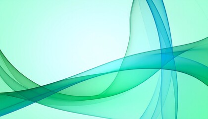 エコグリーンクリアな曲線　アブストラクト背景画像素材