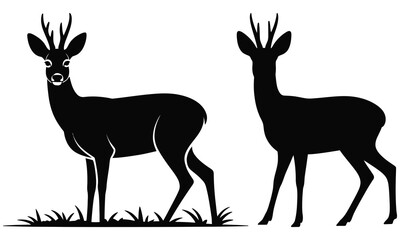 deer silhouette vector