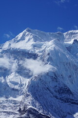 Naklejka premium Snowy mountain in Nepal