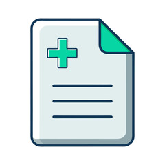 Fototapeta premium Flat document icon vector illustration design