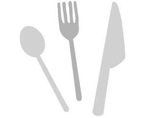 カラトリー 主線なし