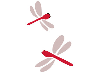 赤トンボ 主線なし © ハチロー