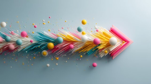 Inspiration and creativity in business strategy optimized design arrows dynamic environment unique perspective