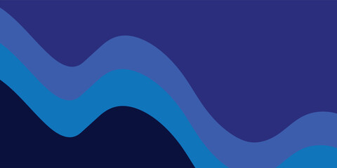Modern wave layered vector background illustration