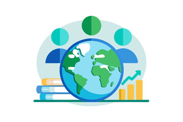 earth population icon layered human figures